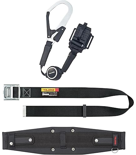 【新品!!】タジマ 新規格胴ベルト型ランヤード＋胴ベルトセットMサイズ 安全帯■ Amazon.co.jp: 【Amazon.co.jp限定】 タジマ 新規格安全帯 胴ベルト型